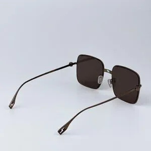 Fendi BAGUETTE  FE40123U 45G Women BRAND NEW Sunglasses Square Metal Pink Brown Fendi | Accessories | Fendi Baguette Fe423u 45g Women Brand  main image 3